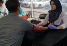 Gandeng PMI, PLN UID Lampung Gelar Donor Darah