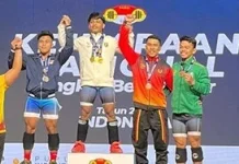 Turunkan Tiga Atlet, Lampung Juara Umum Kejurnas Angkat Besi