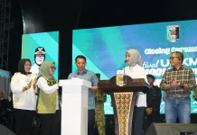 Danrem 043/Gatam Hadiri Closing Ceremony Festival UMKM HUT Ke-27 Lampung Timur