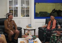 Pererat Sinergitas, Danrem 043/Gatam Silaturahmi ke Kantor Walikota Metro
