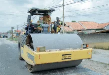 Wagub Jihan Nurlela Groundbreaking Perbaikan Jalan Provinsi di Tubaba