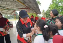Perkuat Karakter Siswa, Ketua Yayasan Kartika Jaya Koordinator Korem 043 Buka LDK