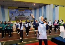 Senam Payu Kidah Semarakkan HUT Lampung Ke-62