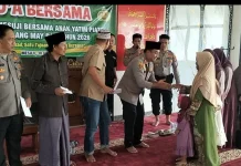 Santuni Anak Yatim, Polres Mesuji Isi Momen May Day