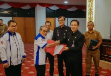 Sekdaprov Lampung Terima Aspirasi Buruh di Hari Buruh 2026