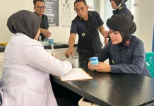 Lapas Kelas I Bandar Lampung Gelar Tes Urine Massal