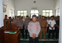 Polisi Gugur Ditembak saat Gagalkan Curanmor, Polres Pringsewu Gelar Salat Gaib