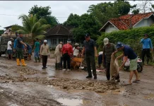 Gotong Royong Warga dan Pemkab Tubaba Perbaiki Infrastruktur Jalan
