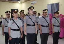 Kapolres Pringsewu Rombak Tiga Pejabat Utama