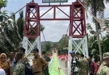 Permudah Mobilitas, Jembatan Perintis Garuda Mulai Dimanfaatkan Warga Lampung