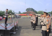 Kapolres Metro Pimpin Sertijab Sejumlah PJU dan Kapolsek Jajaran