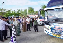 Calon Jemaah Haji Kloter 31 Asal Pringsewu Berangkat ke Tanah Suci