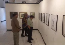 Perupa Lampung Hidupkan Semangat Kolektif lewat Pameran “Ruang dalam Garis”