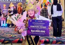 Mahasiswa FEBI UIN RIL Dinobatkan sebagai Duta Bahasa Favorit Lampung 2026