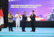 Serahkan Sertipikat untuk Lemhannas, Menteri Nusron Perkuat Kepastian Hukum Aset