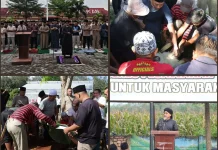 Teguhkan Nilai Keikhlasan, Polres Pesawaran Sembelih 12 Ekor Hewan Kurban