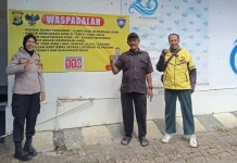 Polisi di Bandar Lampung Pasang Banner Kamtibmas, Warga Diminta Waspada Curanmor