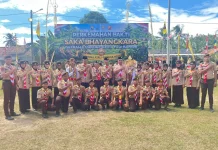Polres Lampung Utara Hadiri Perkemahan Bhakti Bhayangkara Daerah Lampung Ke-III