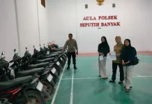 Polsek Seputih Banyak Buka Pelayanan Penitipan Kendaraan Selama Libur Panjang