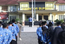 Wabup Lampung Timur Pimpin Upacara Hari Lahir Pancasila
