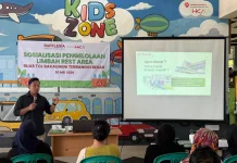 Pengelola Tol Bakauheni-Terbanggi Besar Edukasi Pengelolaan Limbah di Rest Area
