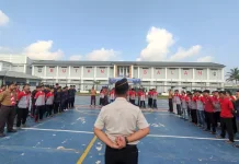 Rutan Kelas I Bandar Lampung Gelar Apel Tamping