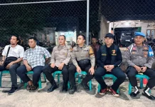 Polisi Siaga Amankan Turnamen Voli Kapolsek Cup