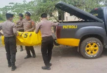 Simulasi Kecelakaan Uji Kesiapan Anggota Polres Mesuji