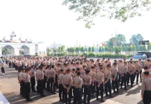 Ratusan Personel Gabungan Amankan Aksi Unjuk Rasa di DPRD Lampung