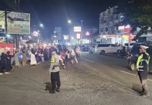 Polisi Amankan Pawai Obor 1 Muharram di Tiga Lokasi Teluk Betung Utara
