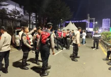 Puluhan Polisi Amankan Malam Resepsi dan Puncak Perayaan HUT ke-80 Lampung Utara