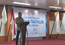Dispora Lampung Dorong FTI Perluas Edukasi dan Pembinaan Triathlon