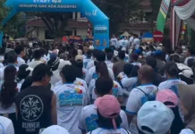 Color Run HUT Bandarlampung Dorong Gaya Hidup Sehat