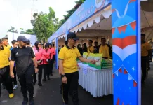 Hari Bhayangkara ke-80, Polda Lampung Ajak Puluhan UMKM dalam Bazar dan Pasar Rakyat