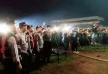 Polres Lampung Utara Amankan Konser Unity Fest di Stadion Sukung
