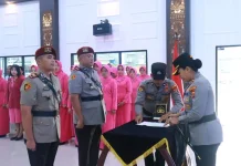 Kapolres Lampung Timur Pimpin Sertijab Kasat Reskrim