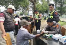Sambut Hari Bhayangkara ke-80, Polres Lampung Utara Gelar Cek Kesehatan Gratis