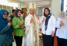 Wabup Pringsewu Ajak Umat Katolik Perkuat Kerukunan dan Kebersamaan