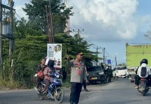 Kapolres Mesuji Cek Langsung Jalur Kunjungan Jokowi