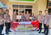 Polres Lampung Tengah Anjangsana dan Salurkan Bantuan untuk Purnawirawan