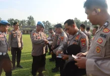 Bidang Propam Polda Lampung Gelar Gaktibplin di Polres Lampung Timur