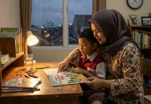 Seni Mendampingi Anak Belajar Membaca tanpa Stres di Awal Masuk Sekolah Dasar