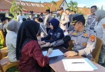 Sidokkes Polres Lampung Utara Gelar Pemeriksaan Kesehatan Personel