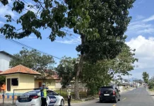 Satuan Lantas Polres Lampung Barat Gelar Patroli Strong Point