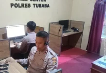Call Center 110 Polres Tubaba Siaga 24 Jam Berikan Layanan Cepat kepada Masyarakat