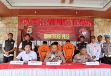Polres Lampung Tengah Kejar Otak Jaringan Narkoba