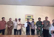 Bhabinkamtibmas Polsek Kotabumi Kota Berhasil Mediasi Selisih Paham Antarwarga