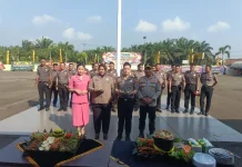 21 Personel Polres Mesuji Terima Kenaikan Pangkat Baru