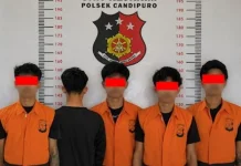 Polsek Candipuro Ungkap Sindikat Pencurian Motor, 5 Orang Diamankan