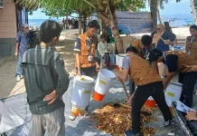 Petani Pahawang Sambut Pelatihan Pupuk Organik Dengan Antusias